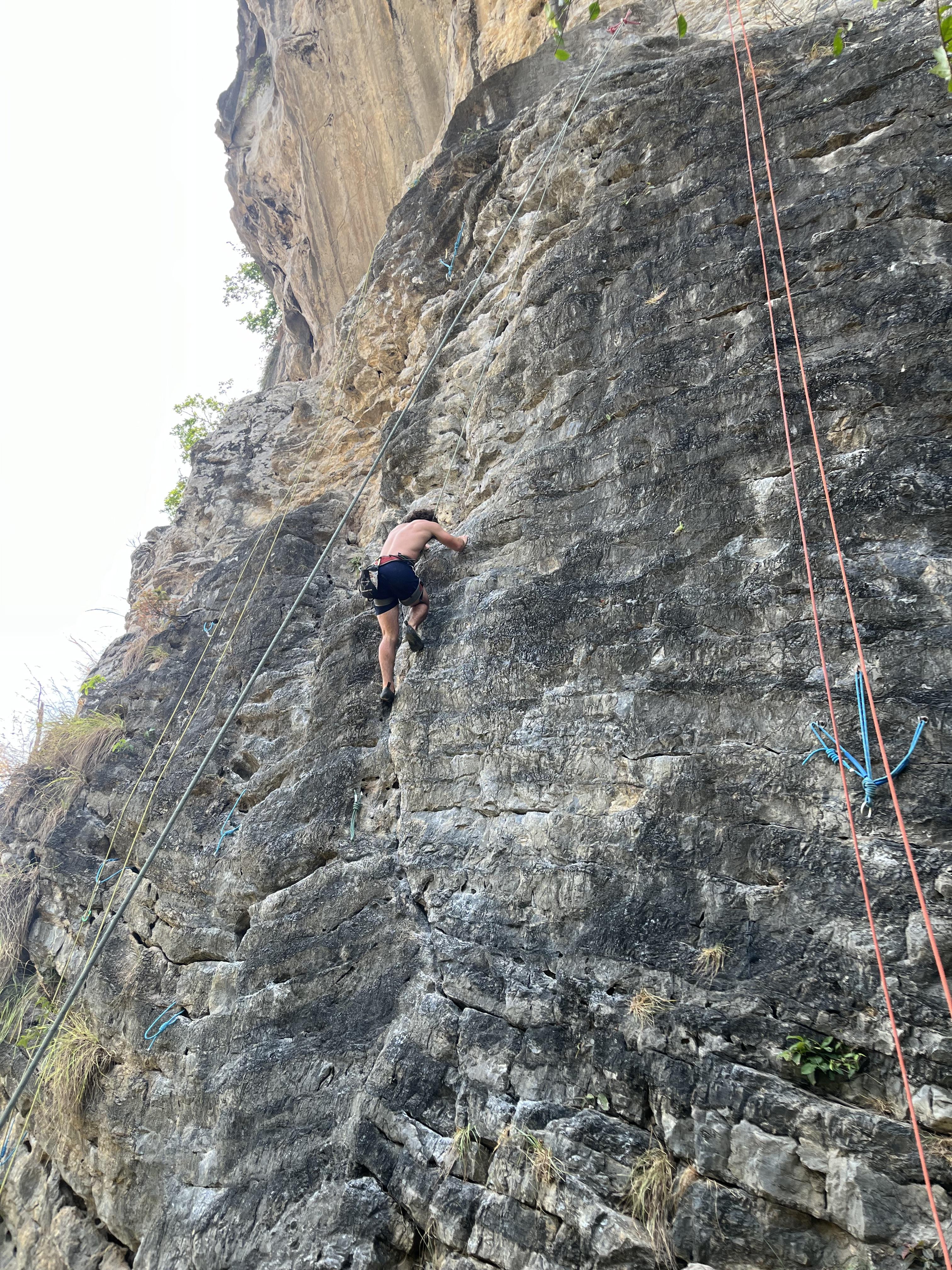 Outdoor climbing